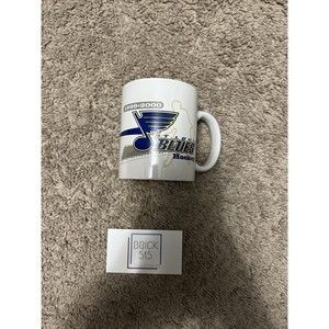Vintage NHL St. Louis Blues Hockey Collectible Ceramic Coffee Mugs 1999-2000